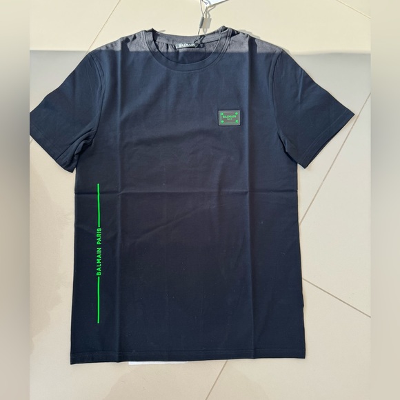BALMAIN T shirt NEON LOGO 2024 collection AUTHENTIC NEW - Picture 3 of 7
